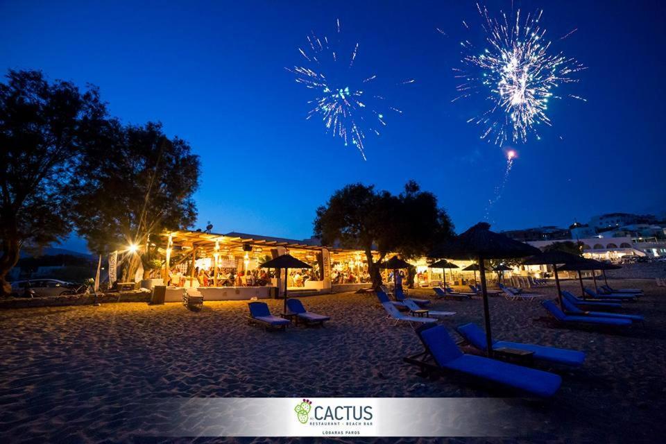 Cactus Beach Paros Логарас Экстерьер фото
